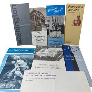 Vintage 1970s Washington DC historical landmarks pamphlet and booklets